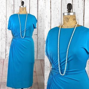 Vintage blue gown dress